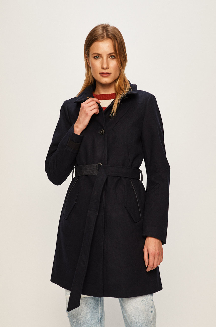 Palton negru elegant G-Star Raw din material de lana