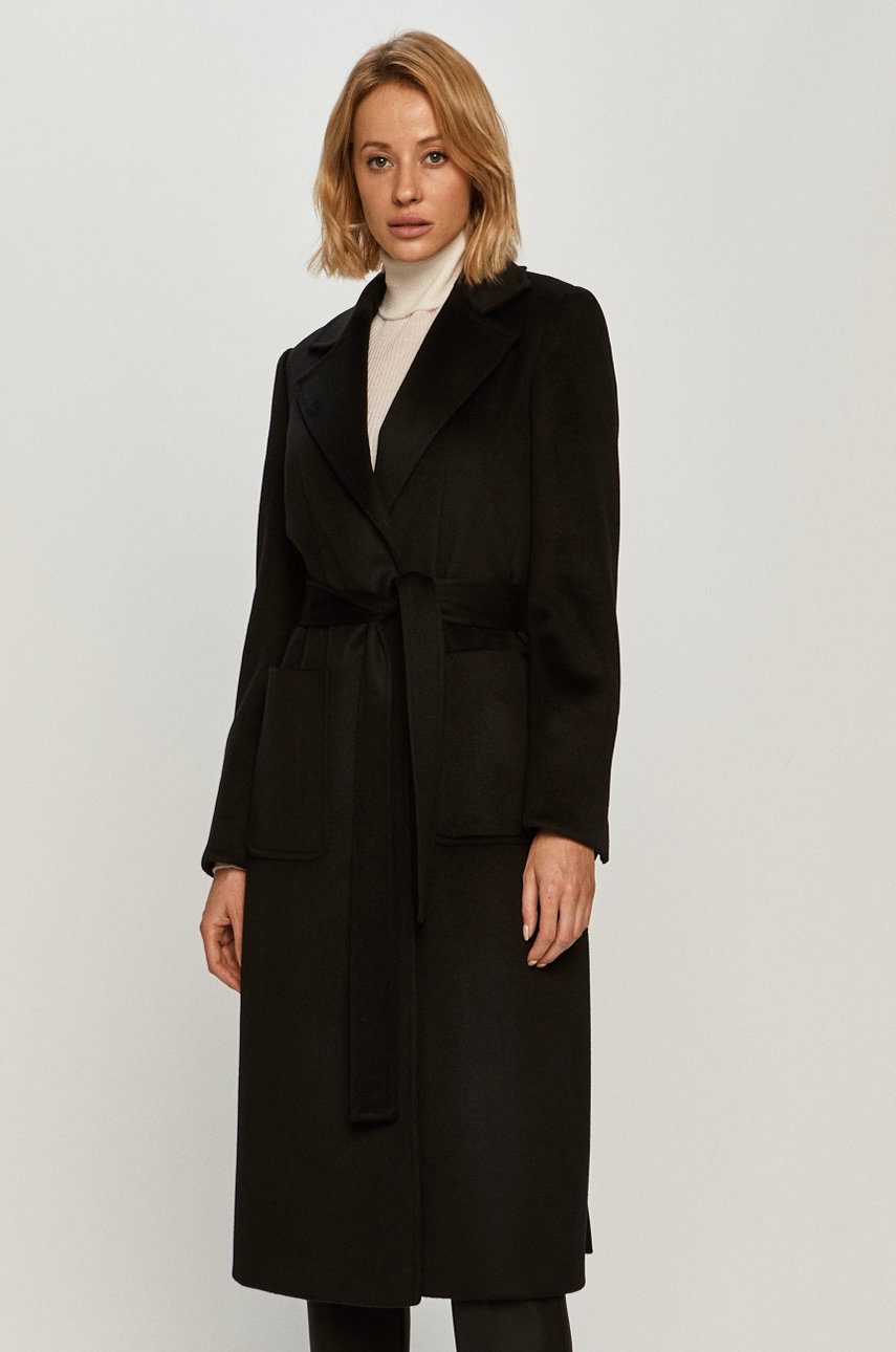 Palton MAX&Co elegant negru din material de lana