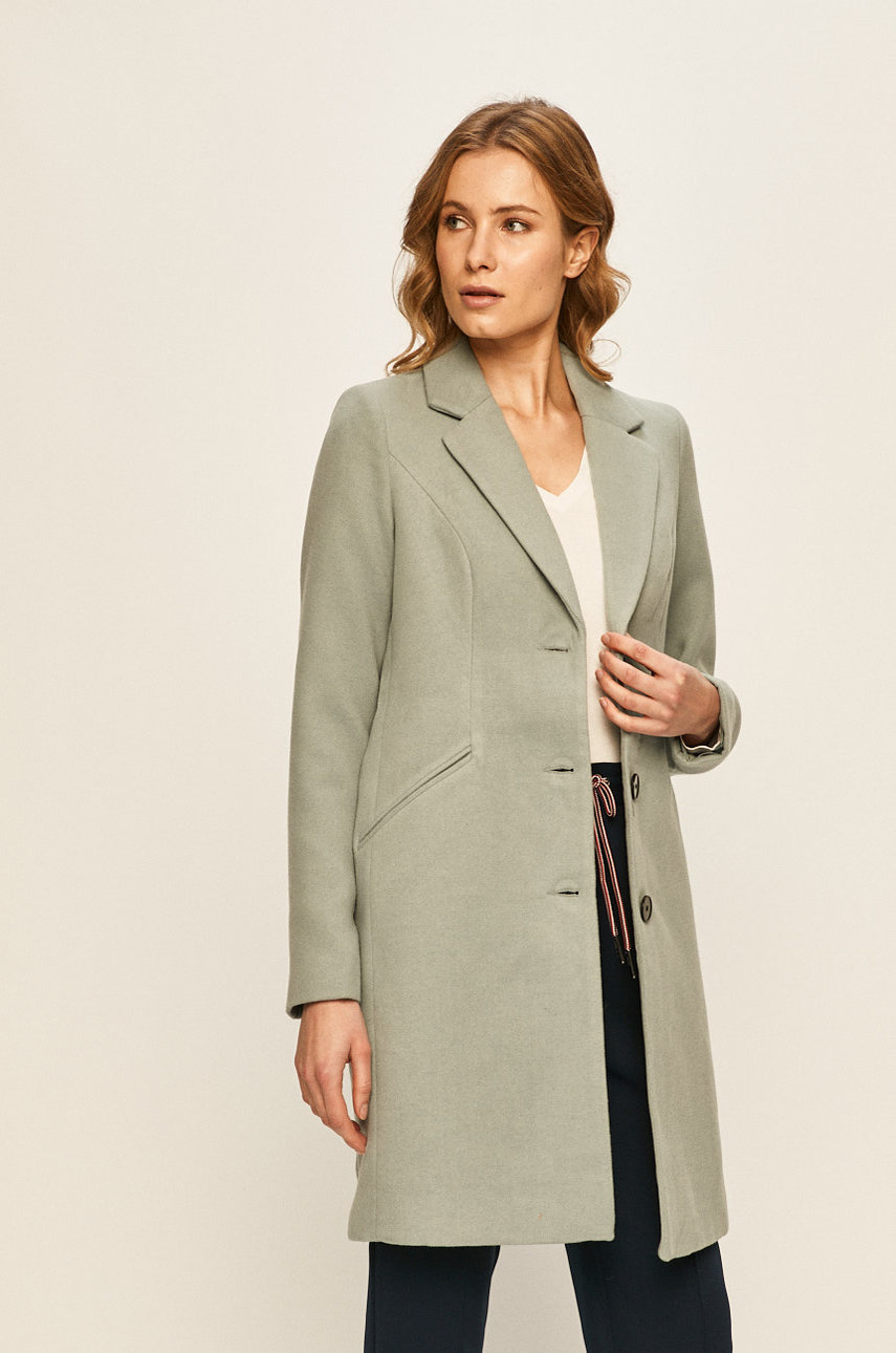 Palton Vero Moda vernil de seara elegant cu lana
